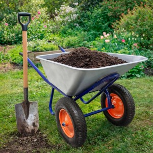 4IQ Taczka dwukołowa 145 l grubość tacy 0,8 mm