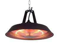 Wisząca lampa grzewcza Diuna czarna 43 x 43 x 18 cm