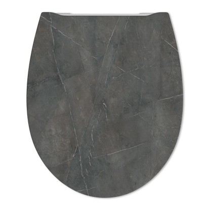 Deska WC Dekor Szara wolnoopadająca 45x36x5,4