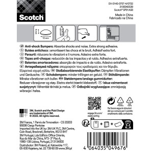 3M Scotch Odbojniki okrągłe samoprzylepne 10mm,10szt