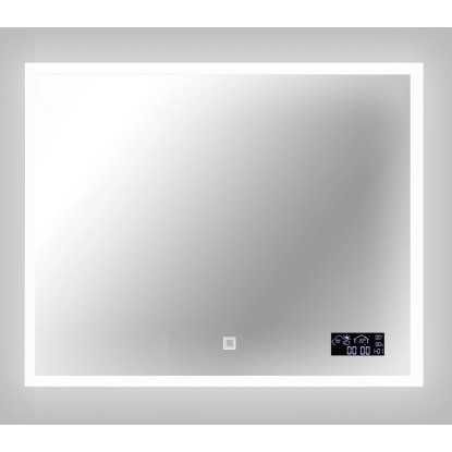 Lustro z LED Smart Line srebrna rama 65x80