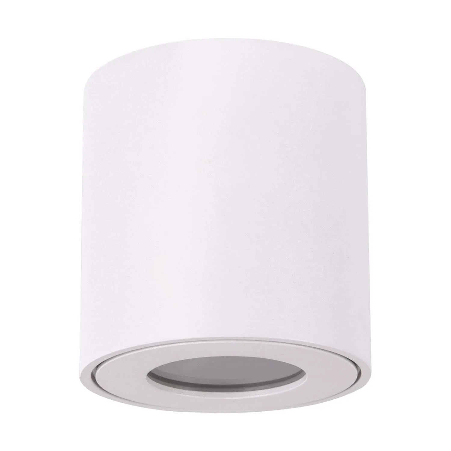 Struhm Lampa zewnętrzna sufitowa ZORBA DWL 1xGU10 35W IP54 śr. 8cm biała