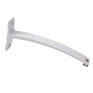 Biały wspornik karnisza t.b.t. do montażu ściennego.