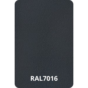 Antracytowa mata ogrodzeniowa (RAL 7016) o drobnej strukturze.