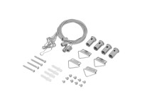 ORO Linka do panelu 60 x 60 cm dł. 1m srebrna 4 szt.