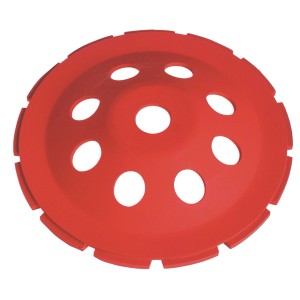 Czerwona tarcza diamentowa LUX Comfort, średnica 125 mm, do szlifierek kątowych.