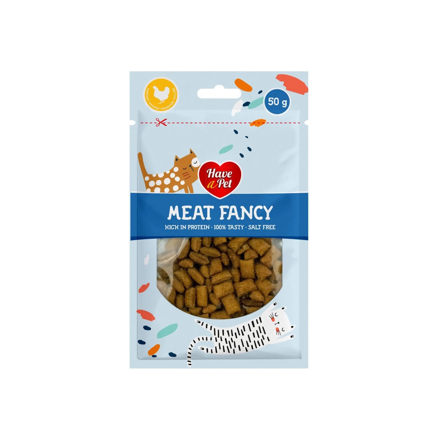 Przekąska dla kotów Fancy poduszeczki kurczak 50 g