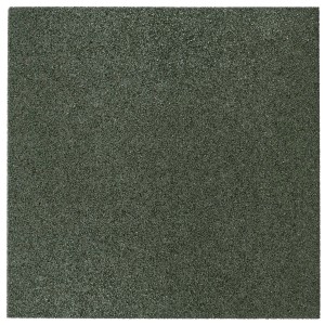 Kwadratowa, zielona mata bezpieczeństwa do urządzeń zabawowych.