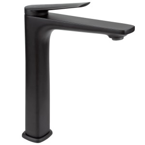 Nowoczesna, czarna bateria umywalkowa t.b.t.