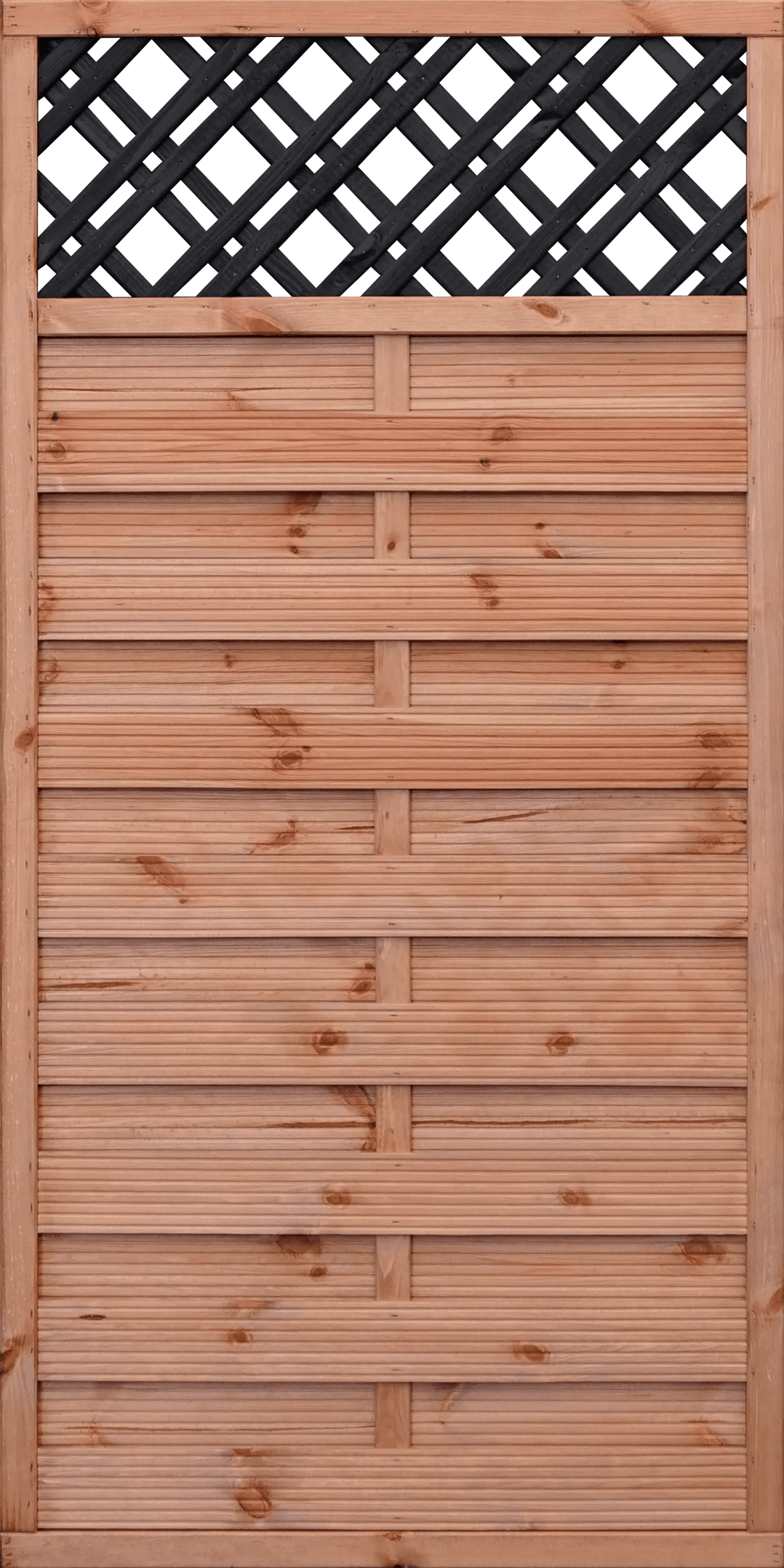 Płot ażurowy Duo natur/antr - 90 x 180 cm
