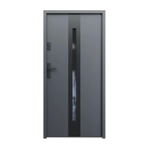 Drzwi zewnętrzne stalowe Aeris BL antracyt 100L