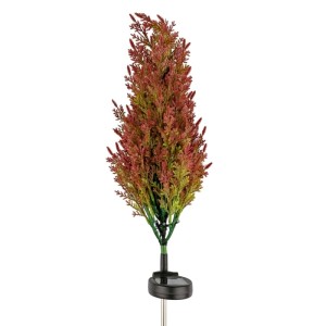 Eko-Light Lampka solarna CYPRESS 3W RGB 120lm IP44 wys. 82cm czerwona