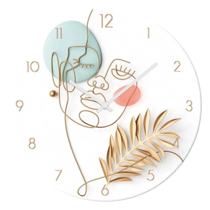 Zegar Glass Clock FEMININE LINE śr. 30 cm