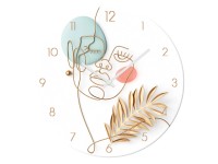 Zegar Glass Clock FEMININE LINE śr. 30 cm