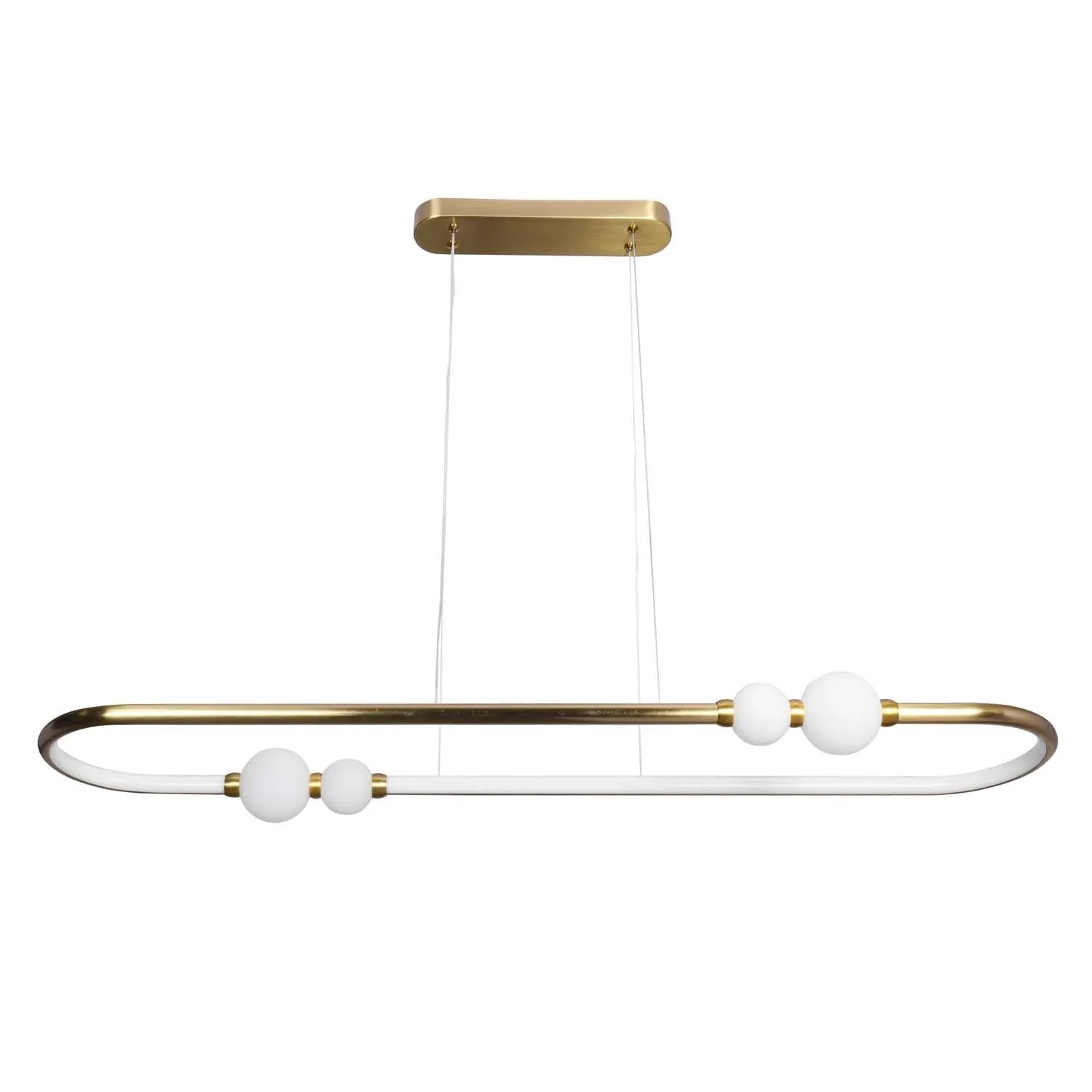 Goldlux Lampa wisząca LED PERLA OVAL 42W 4000K 5600lm złota