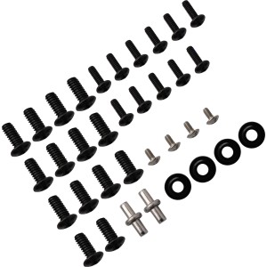 Zestaw montażowy do grilla gazowego Maddox: Śruby, uszczelki i śruby do naprawy grilla.