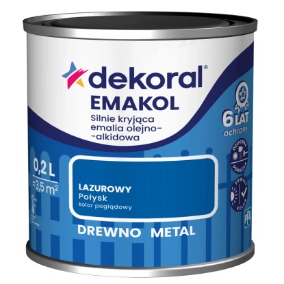 Dekoral Emalia Emakol Strong lazurowy 200 ml