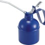 Niebieska metalowa oliwiarka LUX z stalową wylewką, pojemność 500 ml do konserwacji i napraw samochodów.