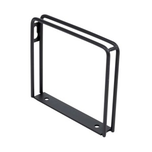 Czarny metalowy uchwyt do płyt meblowych t.b.t.