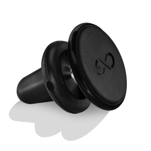 Czarne akcesorium do telefonów komórkowych t.b.t., zbliżenie.