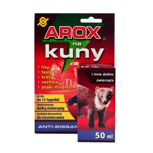 AROX Anti-Bissan koncentrat przeciw kunom i innym dzikim zwierzętom, 50ml.