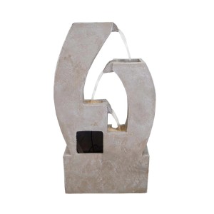 Dekoracyjna fontanna ogrodowa t.b.t. z elementami wodnymi do użytku zewnętrznego.