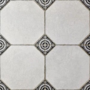 Wzorzysta płytka podłogowa t.b.t., kwadratowa.