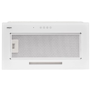 Biały, płaski okap kuchenny t.b.t.