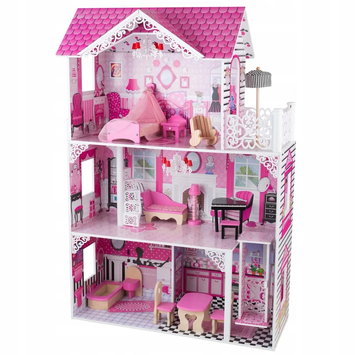Domek dla lalek LOLA 119x80x35 cm
