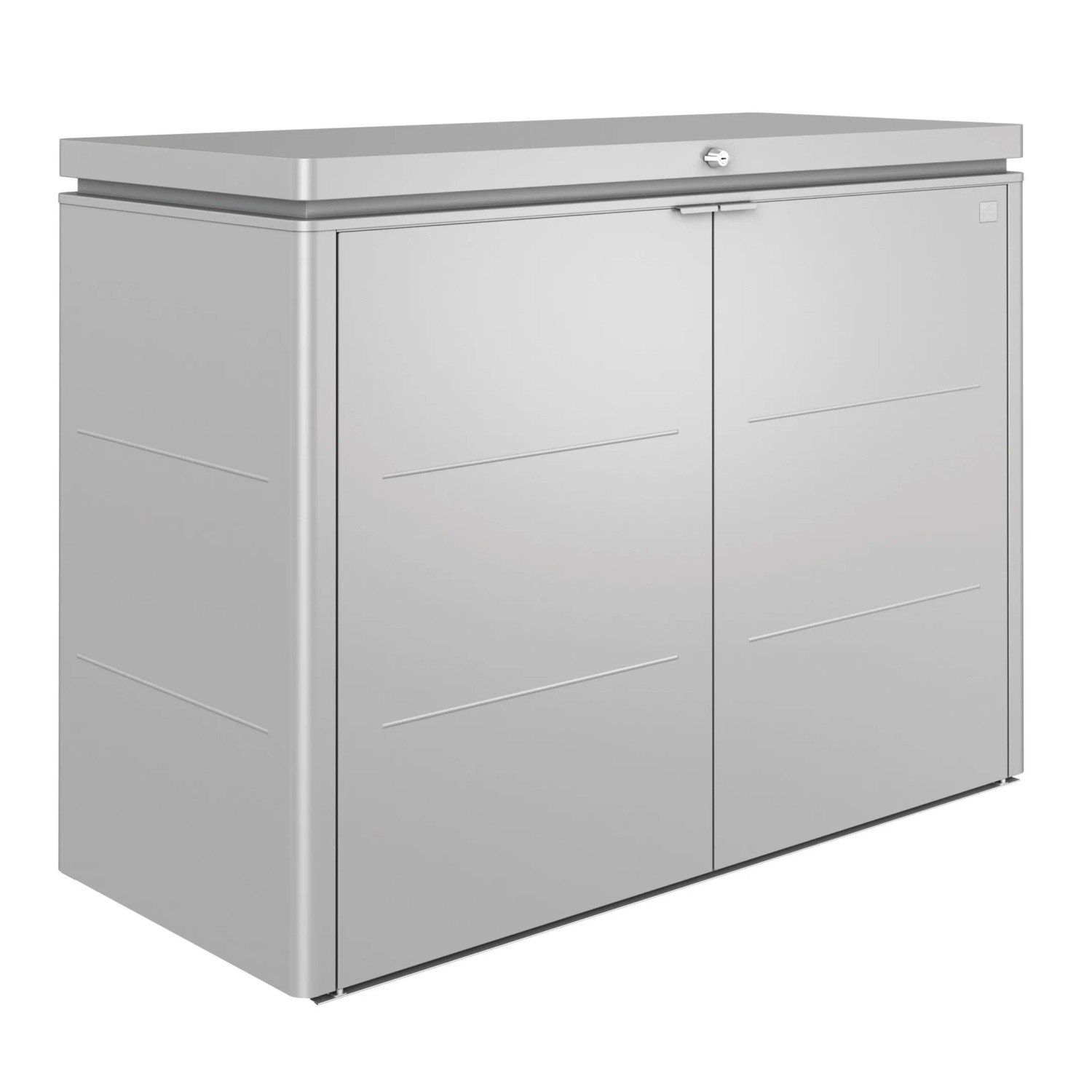 Biohort Skrzynia ogr. HighBoard 160 srebrna metaliczna