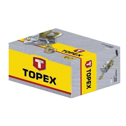 Topex Wciągarka linowa z liną 10 m i hamulcem