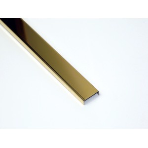Złota listwa dekoracyjna t.b.t. do ścian i podłóg.