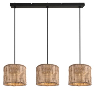 Reality Lampa wisząca BISMILLA 3xE27 40W czarna