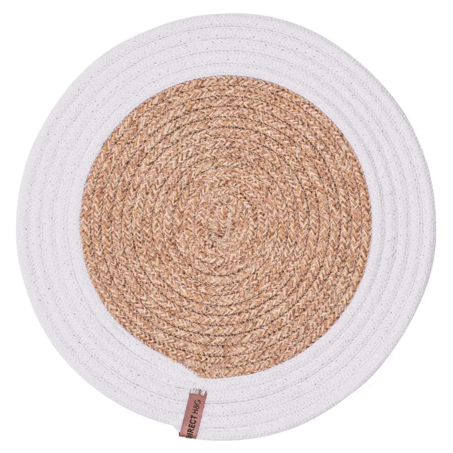 Tajemniczy Ogród Podkładka na stół LEILA śr. 35 cm biała