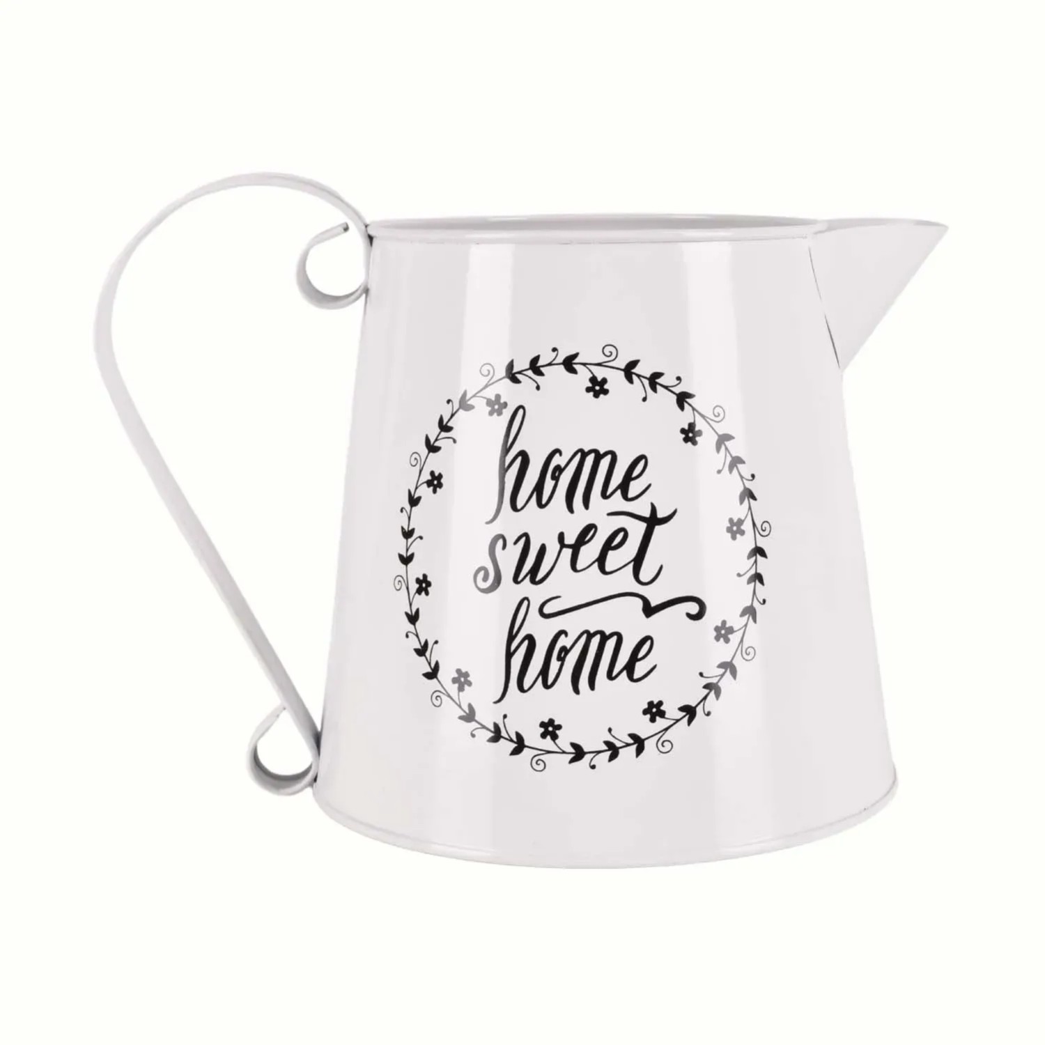 Dzbanek Sweet Home metalowy wys. 14 cm