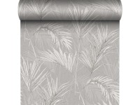 Tapeta winylowa na flizelinie PALM SPRINGS szara