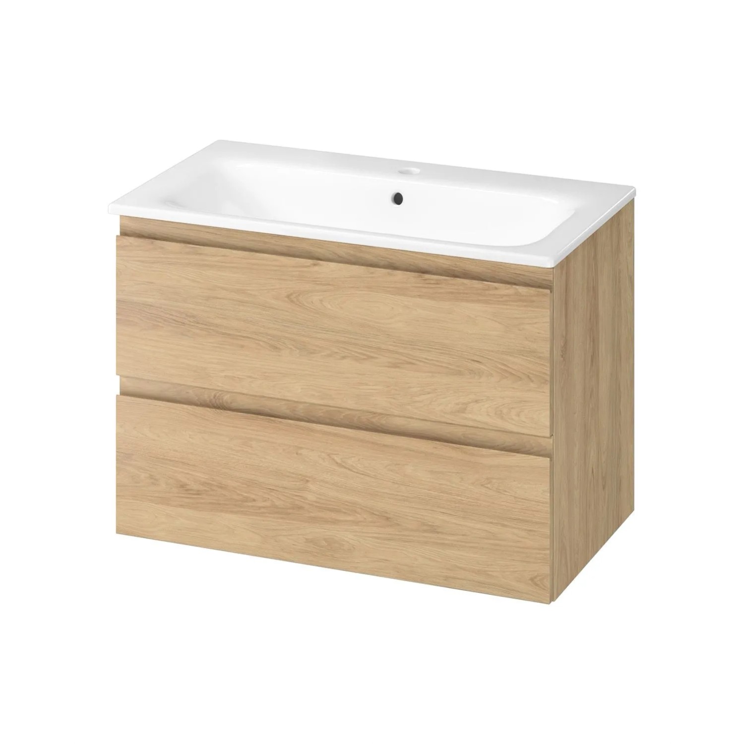 Cersanit Zestaw Moduo szafka + umywalka 80 dąb hikora 57x79,4x45