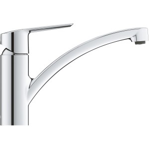 Bateria kuchenna Grohe QuickFix Start, chrom, niska wylewka. Jednouchwytowa bateria do kuchni.