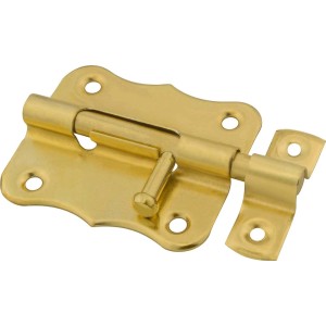 Złoty rygiel do drzwi i okien dla bezpiecznego zamknięcia.