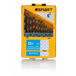 SMART365 Zestaw wierteł HSS do metalu - 13 szt.