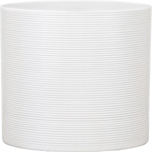 Scheurich Osłonka 828, Ø 23 cm, Panna, ceramiczna z drobnymi poziomymi rowkami.