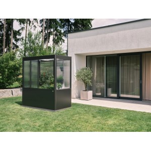 Biohort Szklarnia Florentina Maxi 2 m x 1 m Ciemnoszara metaliczna