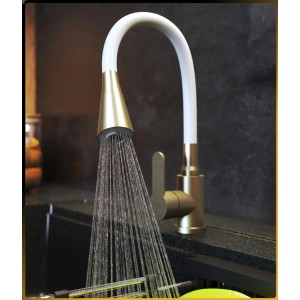 Granitan Bateria kuchenna elastyczna Flexo biało-złota