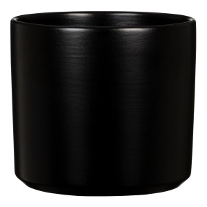 Scheurich osłonka Monaco, Night Black, Ø 21 cm, cylindryczny kształt.