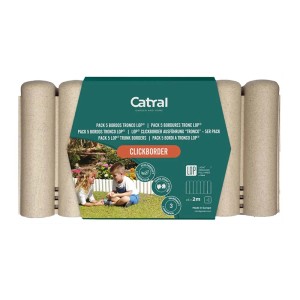 t.b.t. Obrzeże trawnikowe w zestawie 5 szt., imitacja drewna, do ogrodu i rabaty