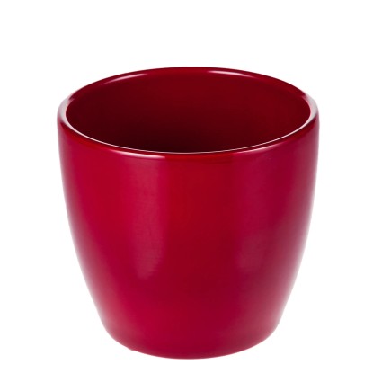 Osłonka ceramiczna Irys bordo - śr. 15 cm