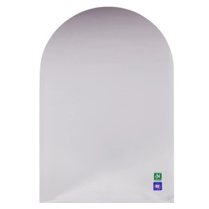 Lustro t.b.t. z zaokrąglonym blatem.