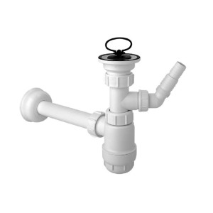 Biały syfon do umywalki, kategoria: Syfony do umywalek.