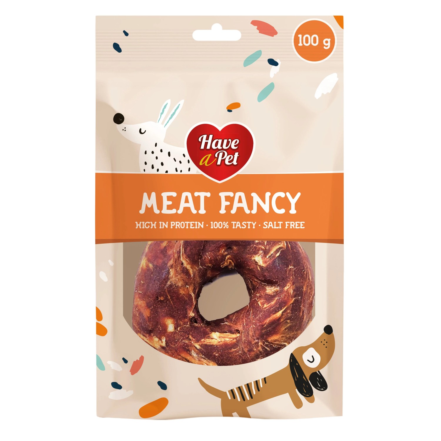 Przekąska dla psów Fancy ring wołowina/becon 100 g