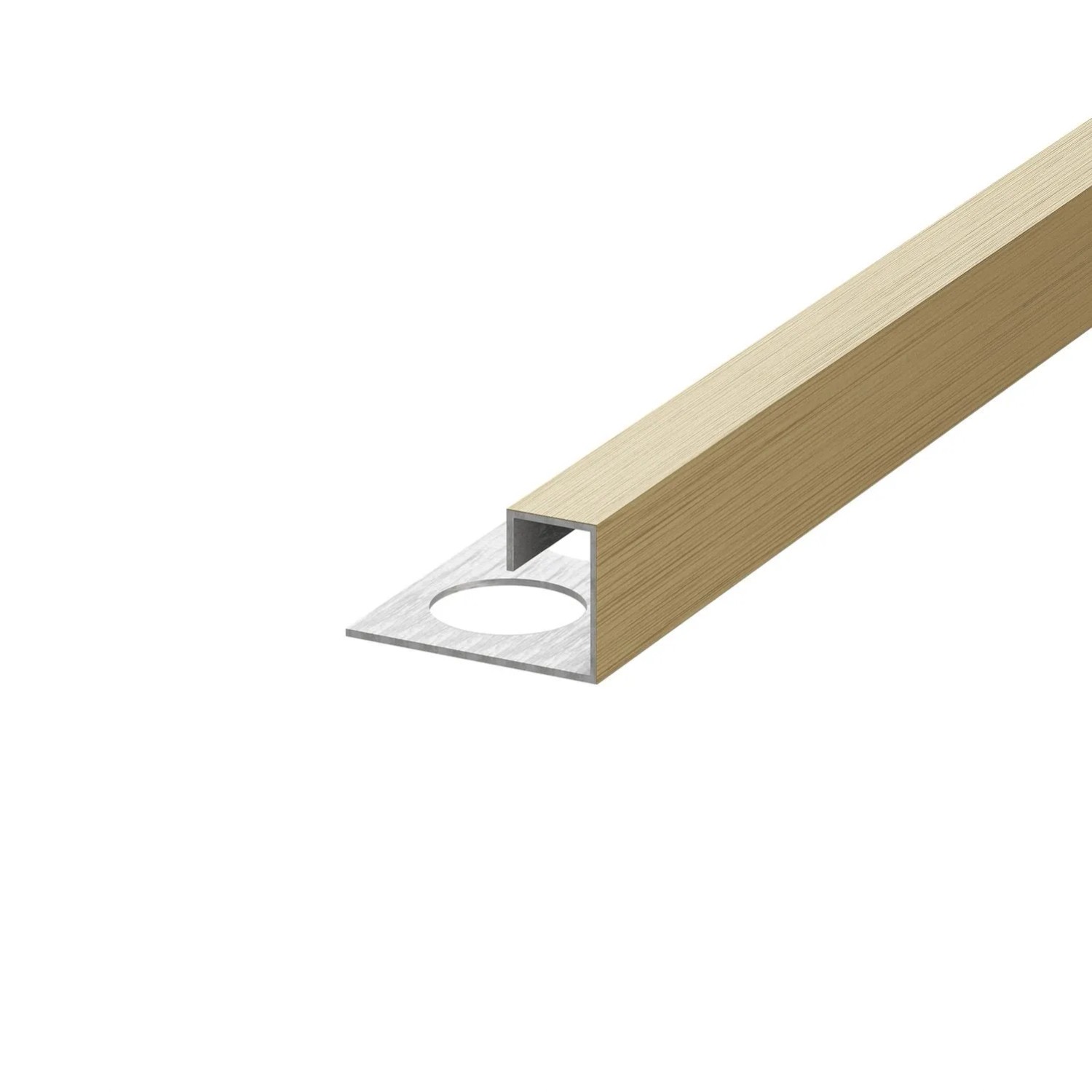 Eviso Listwa narożna P złoty szczotkowany 10,5 x 2700 mm